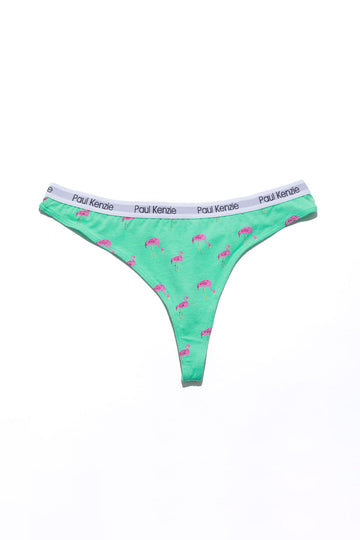 Patterned Women String Thong - Couple Collection Pink Birdy