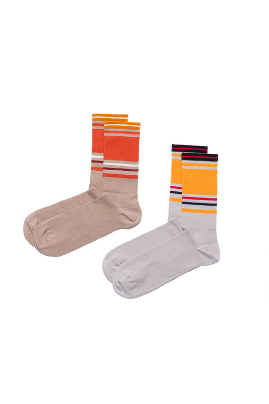 2-Pack Patterned Unisex Socks Vintage Collection - Analogue