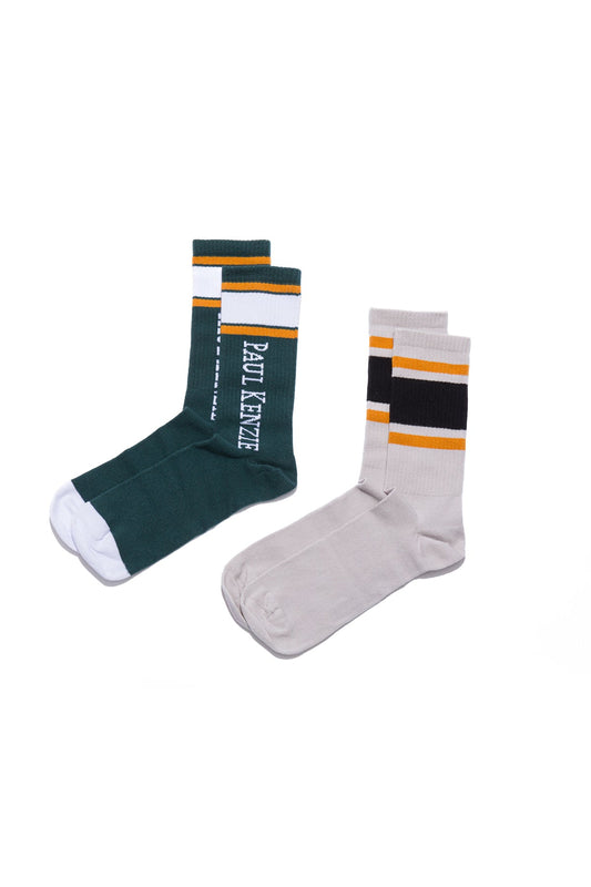 2-Pack Patterned Unisex Socks Vintage Collection - Old School