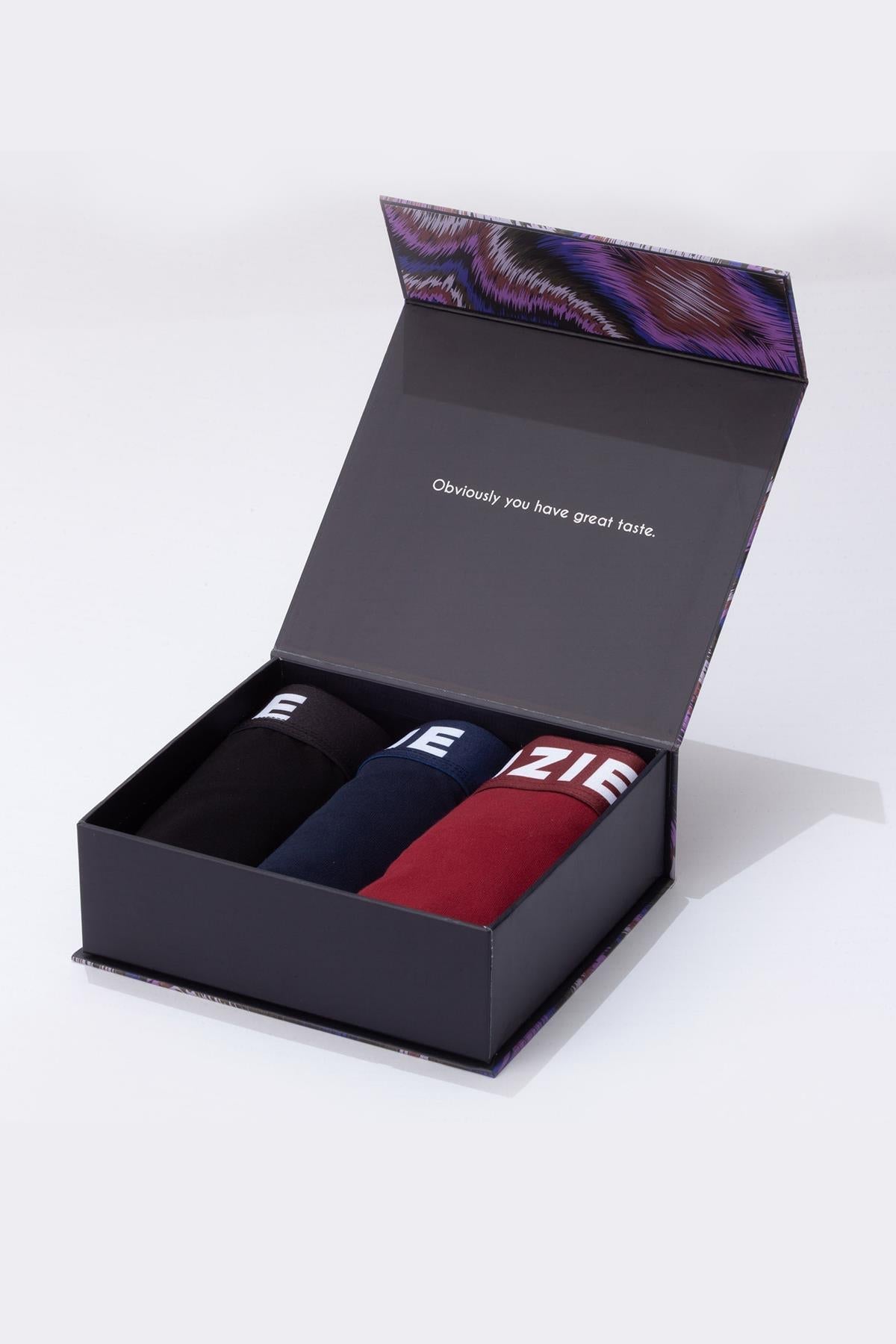 punkandyo PURPLE\BLACK BOXERS (3-PACK)