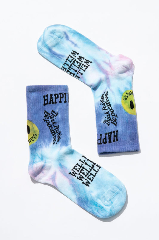 Smile-Dye Unisex Tie-Dye Seamless Tennis Socks - Wellbeing